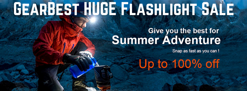GearBest HUGE Flashlight Sale