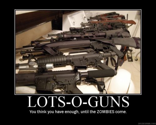 zombie, guns, meme, preparedness, prepper, SHTF, stockpile, ammo