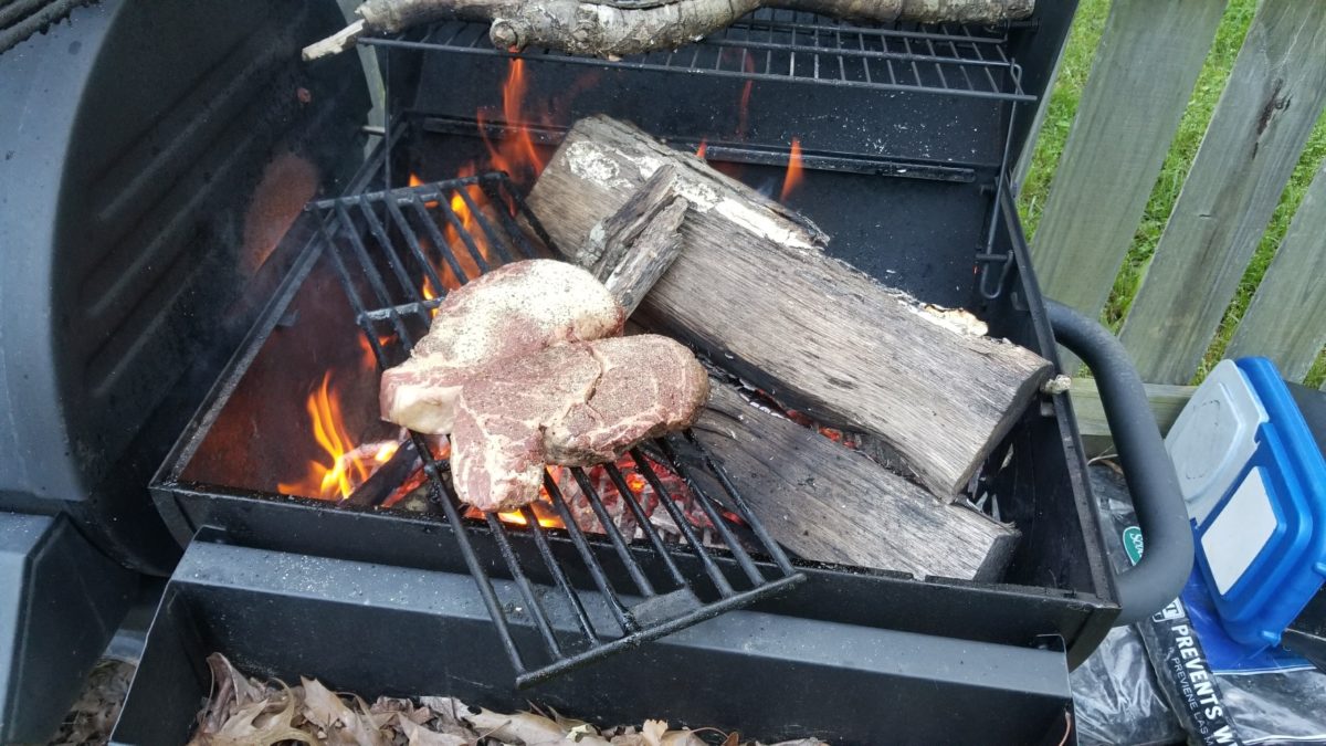 survival, cooking, steak, dinner, prepper, preparedness