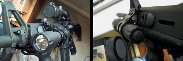 weapons light, duty gun, Polytach, AR-15, light,