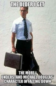 Falling Down, movie, fed up