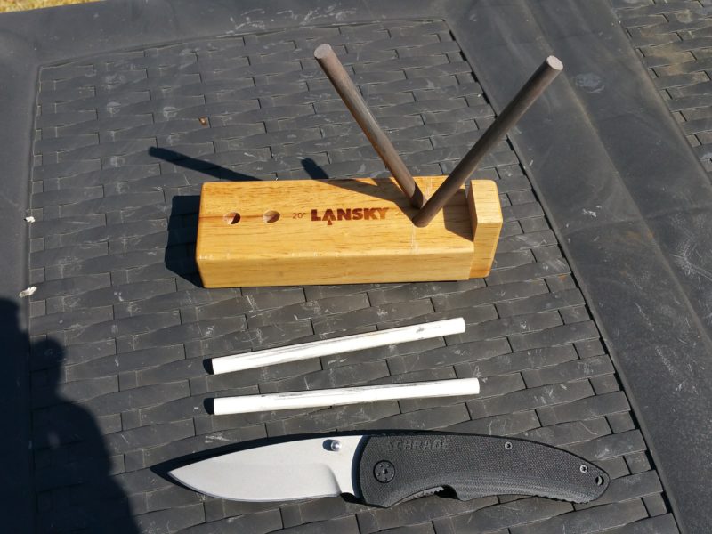 Schrade and Lansky sharpening system