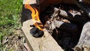 ferro rod, fire starting, dryer lint, SHTF, primitive, survival, prepper, preparedness