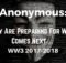 Anonymous, video, world war, nuclear war, North Korea,