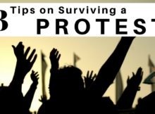 protest, protests, surviving, politics, safety, how to