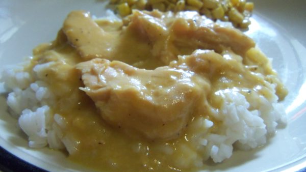 CHICKEN AND RICE WITH GRAVY RECIPE