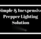 lighting, prepper, light, LED, USB, retreat, power, off grid, solution, budget, SHTF