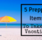 vacation, preparedness, survival, SHTF, things to take,