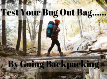 backpacking, hiking, prepper, preparedness, bug out. bugging out
