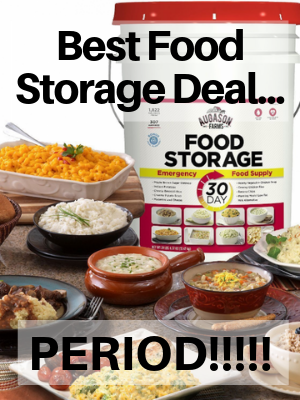 30 day, food storage, bucket, best deal, save money, prepper, preparedness, SHTF