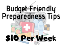 budget, preparedness, prepper