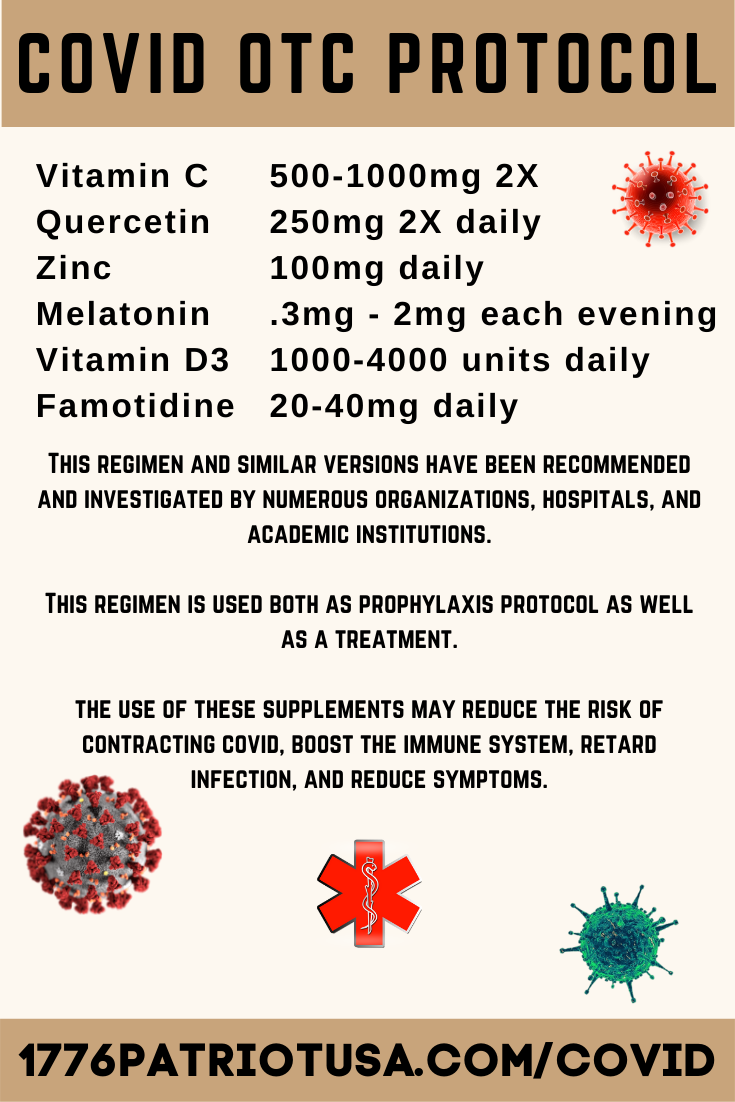 covid, treatment, otc, over the counter, zinc, quercetin, vitamin d, vitamin c, zinc, famotidine, 