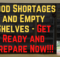 survival, food shortages, shortage, preparedness, prepper, SHTF,
