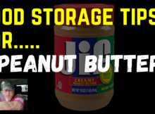 peanut buttter, food storage, prepper, preparedness, survival, shtf