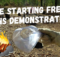 testing, fresnel lens, fire starting, firestarting, survival, shtf,
