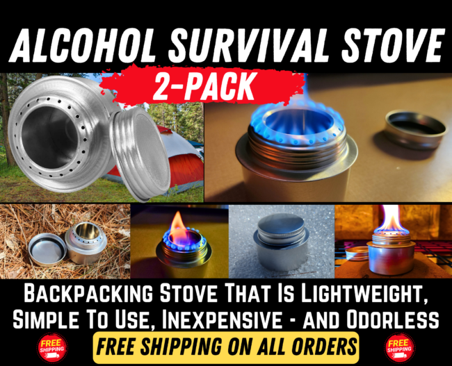 alcohol stove, survival, preparedness, prepper, shtf, survival kit, bug out bag, survival cooking, cooking, emergency, alcohol survival stove