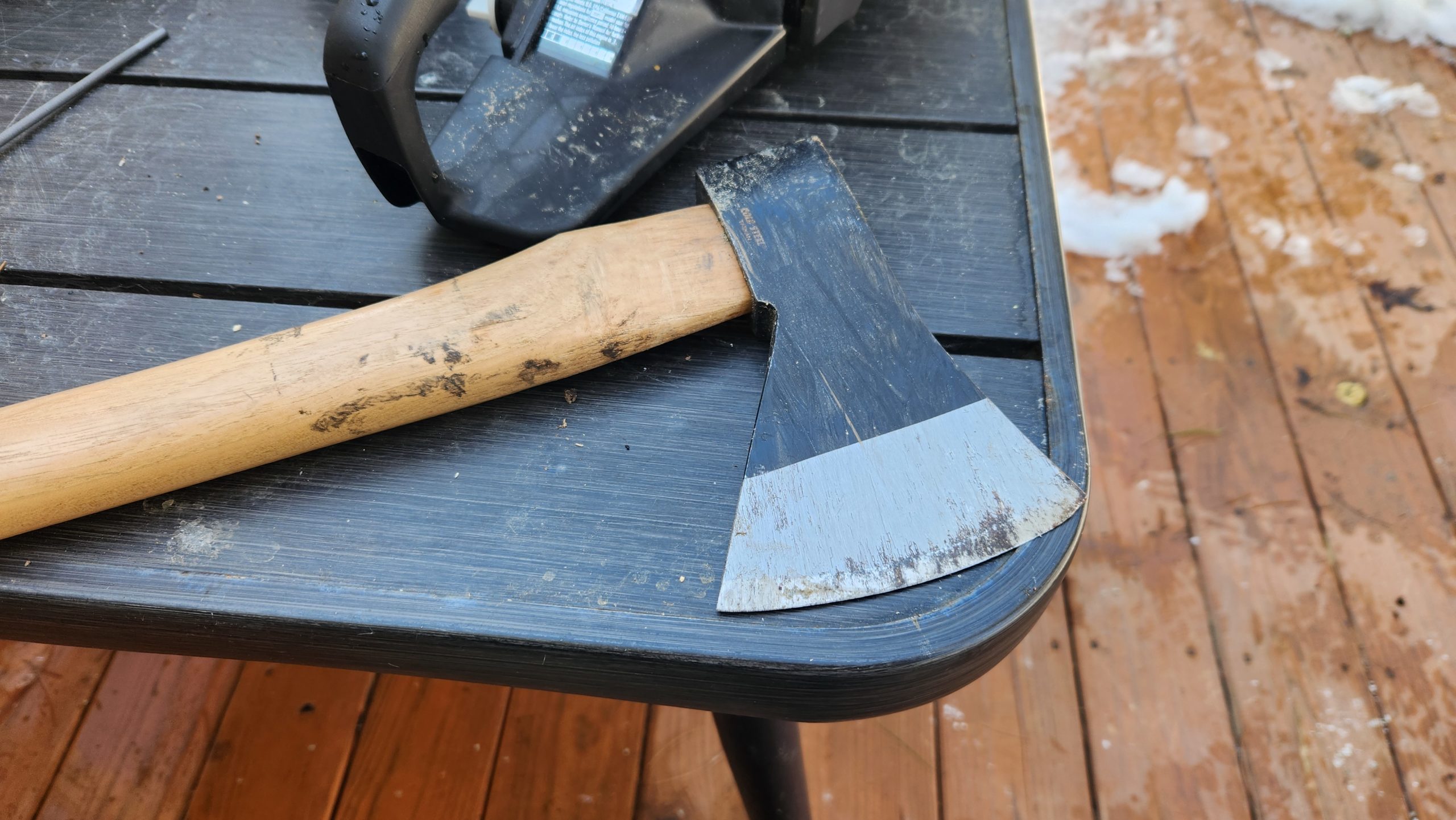 homestead, ax, axe, sharpening, how to, survival, prepper, chopping wood, shtf, get eady, cabin, firewood