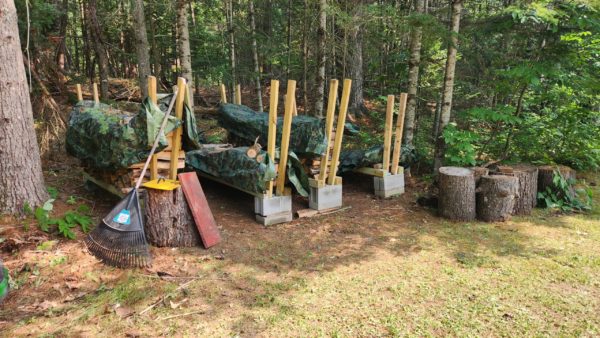stacking fire wood, homestead, woodstove,