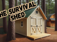 survival shed, storage shed, prepare, preparedness supplies, prepper, get ready, homesteading, homestead, shtf