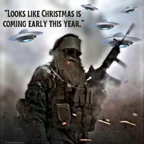 tactical santa, Christmas, Santa, ufo's, meme,
